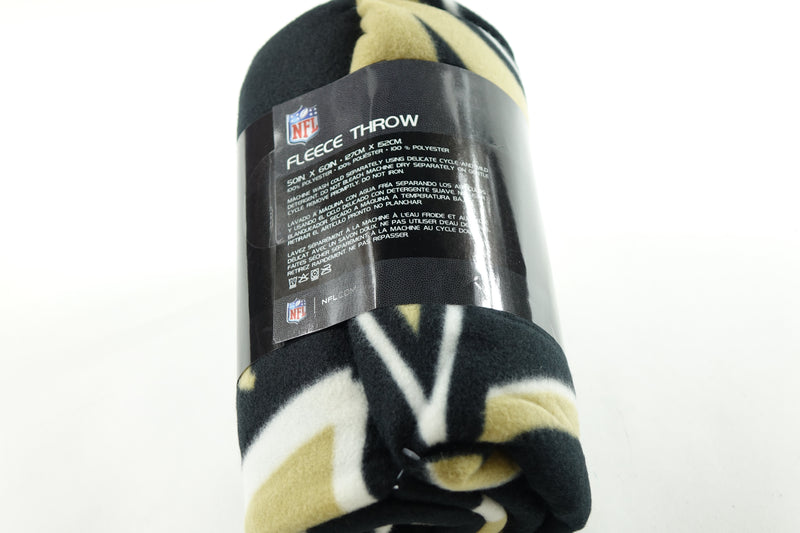 NFL New Orleans Saints Fleece Throw Blanket, 50" x 60", Campaign