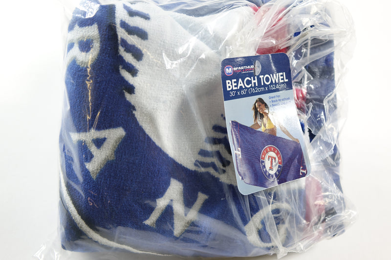 MLB Texas Rangers Shadow Logo Beach Towel