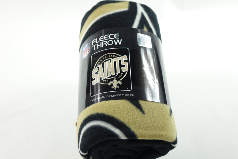 NFL New Orleans Saints Fleece Throw Blanket, 50" x 60", Campaign