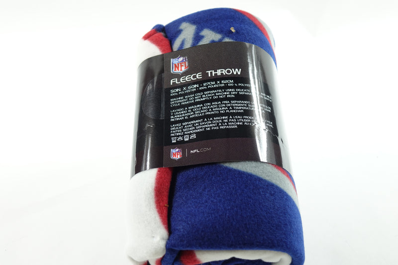 NFL New York Giants Fleece Throw Blanket, 50" x 60", Campaign