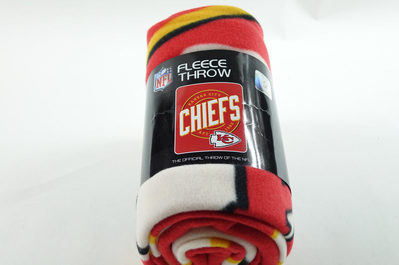 NFL Kansas City Chiefs Fleece Throw Blanket, 50" x 60", Campaign