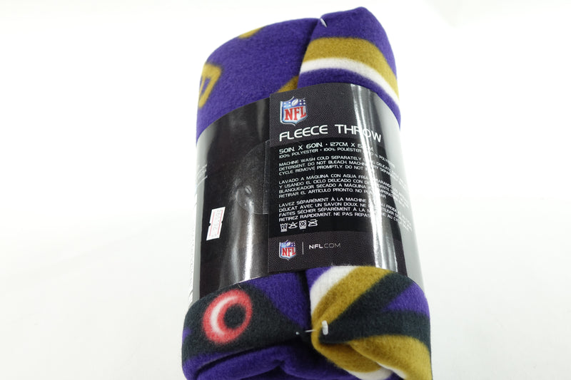 NFL Baltimore Ravens Fleece Throw Blanket, 50" x 60", Campaign