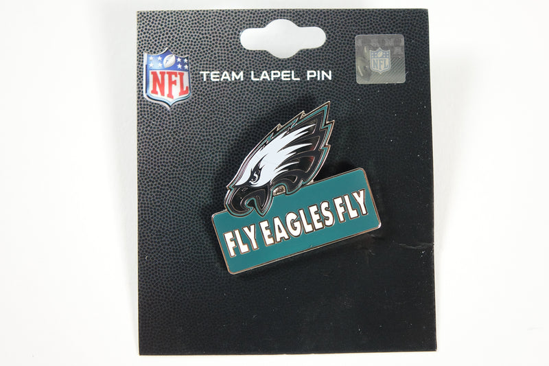 NFL Philadelphia Eagles Team Label Pin - Fly Eagles Fly