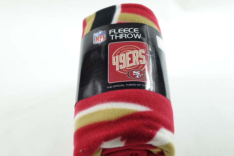 NFL San Francisco 49ers Fleece Throw Blanket, 50" x 60", Campaign