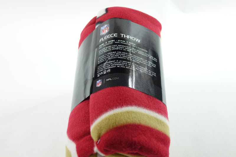 NFL San Francisco 49ers Fleece Throw Blanket, 50" x 60", Campaign