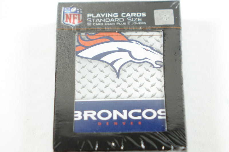 NFL Denver Broncos Diamond Plate Playing Cards Standard