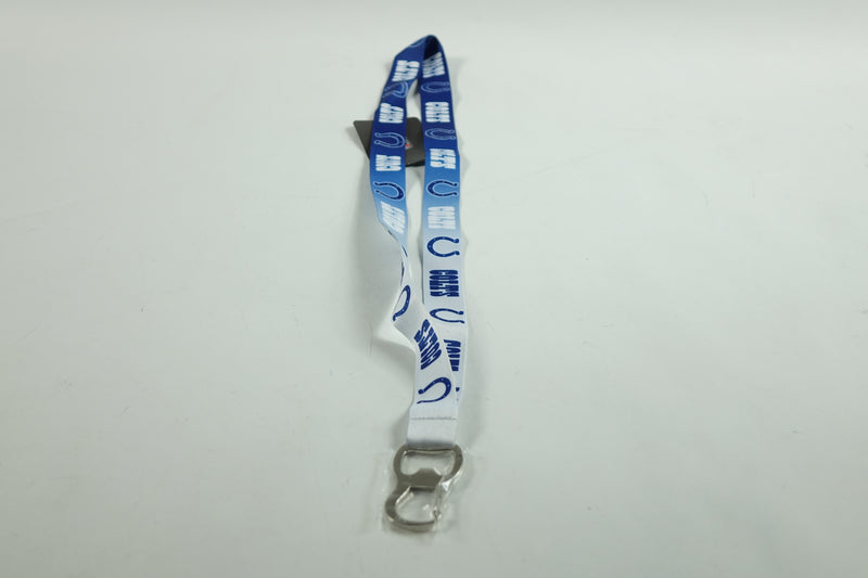 NFL Indianapolis Colts Ombre Lanyard, Royal Blue/White, Onse Size 0