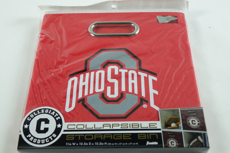 Franklin Sports NCAA Ohio State Buckeyes Storage Bin 11"x10.5"x10.5"