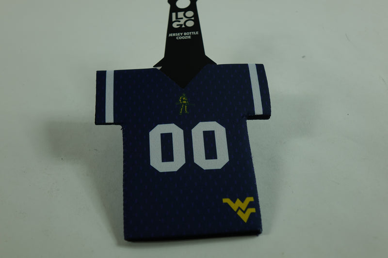 Logo Brands NCAA West Virginia Mountaineers Jersey Bottle Coozie  One Size