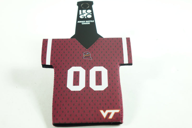 Logo Brands NCAA Virginia Tech Hokies Jersey Bottle Coozie