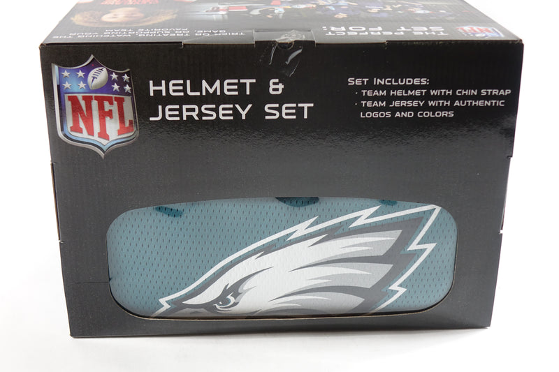 Franklin Sports NFL Philadelphia Eagles Football Helmet and Jersey Set- Youth M