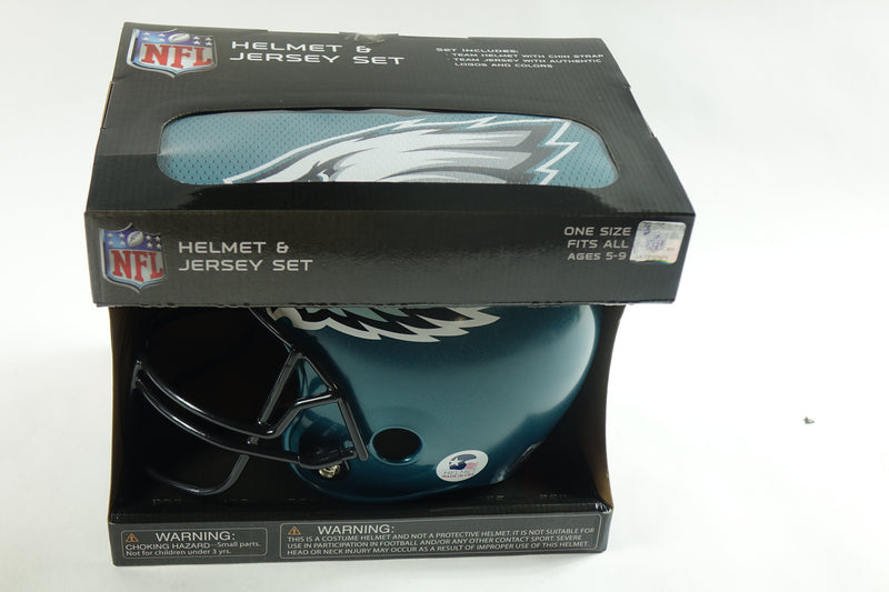 Franklin Sports NFL Philadelphia Eagles Football Helmet and Jersey Set- Youth M