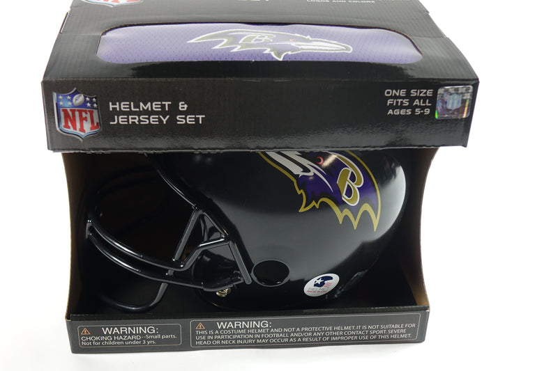 Franklin Sports NFL Baltimore Ravens  Football Helmet and Jersey Set - Youth M