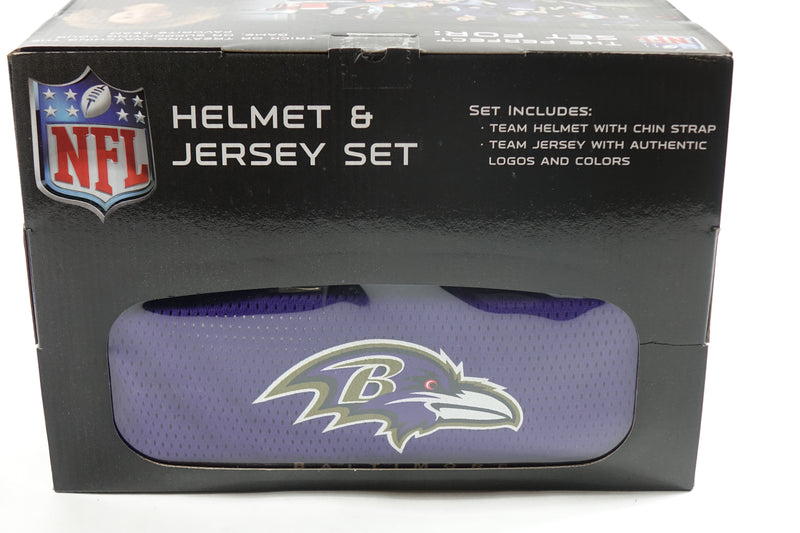 Franklin Sports NFL Baltimore Ravens  Football Helmet and Jersey Set - Youth M