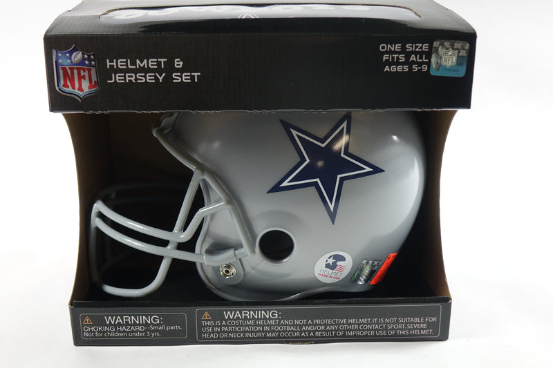 Franklin Sports NFL Dallas Cowboys Football Helmet & Jersey Set - Youth Medium M