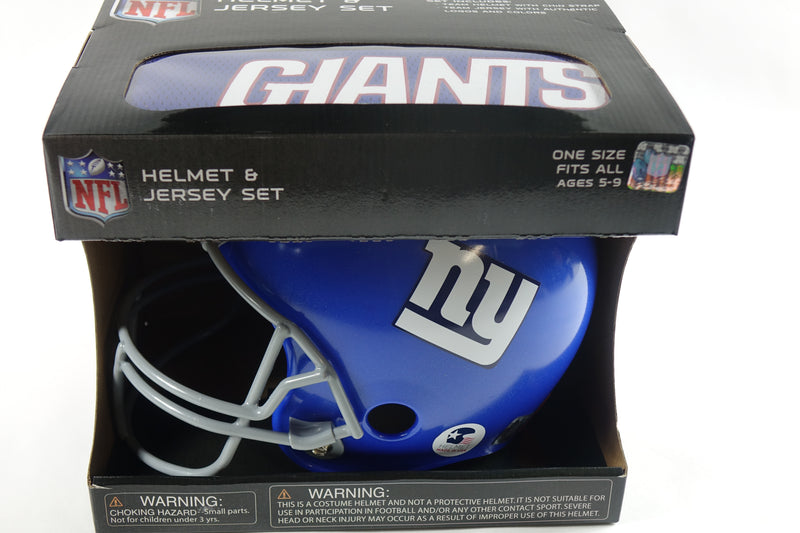 Franklin Sports NFL New York Giants  Football Helmet and Jersey Set - Youth M