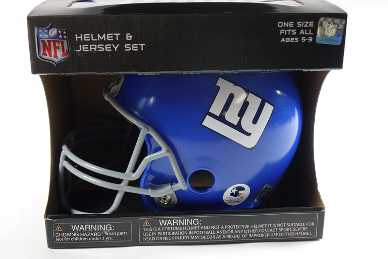 Franklin Sports NFL New York Giants  Football Helmet and Jersey Set - Youth M