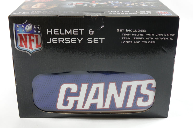 Franklin Sports NFL New York Giants  Football Helmet and Jersey Set - Youth M