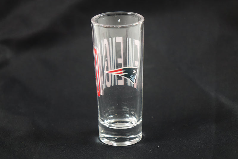 Logo Brands NFL New England Patriots 2.5oz Overtime Shooter Glass