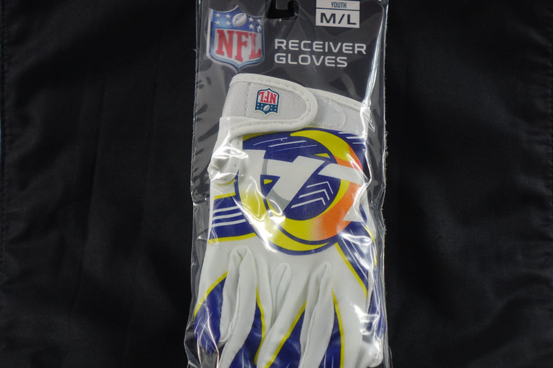 Franklin Sports Los Angeles Rams Youth NFL Football Receiver Gloves - M/L Pair