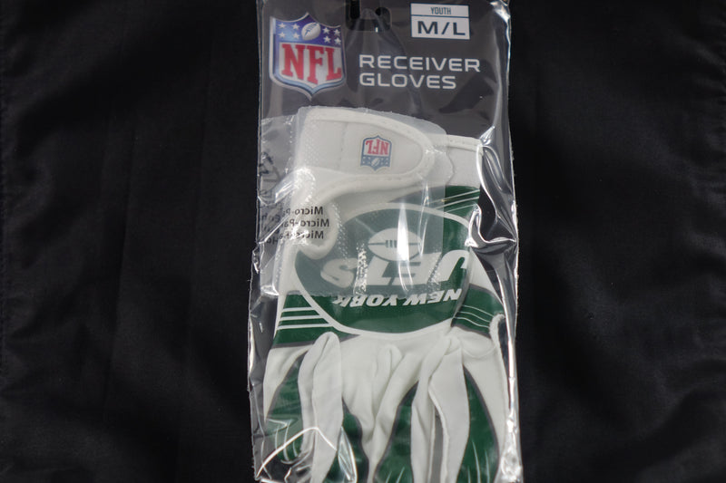 Franklin Sports New York Jets Youth NFL Football Receiver Gloves - M/L Pair