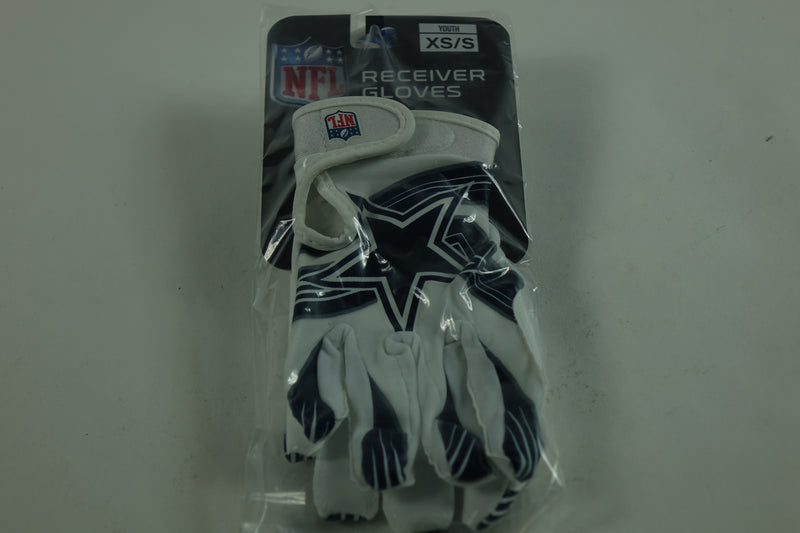 Franklin Sports Dallas Cowboys Youth NFL Football Receiver Gloves - S/XS Pair