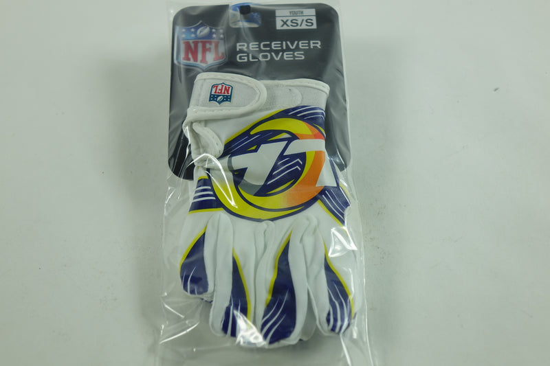 Franklin Sports Los Angeles Rams Youth NFL Football Receiver Gloves -  S/XS Pair