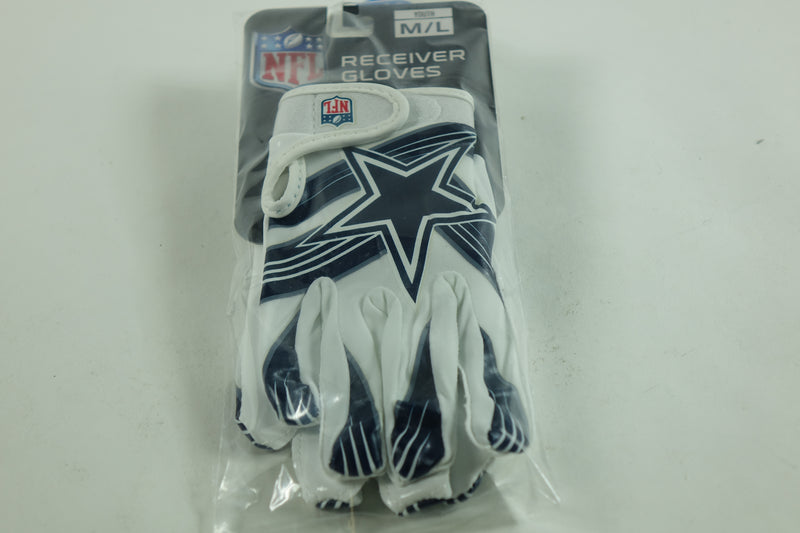 Franklin Sports Dallas Cowboys Youth NFL Football Receiver Gloves - M/L Pair