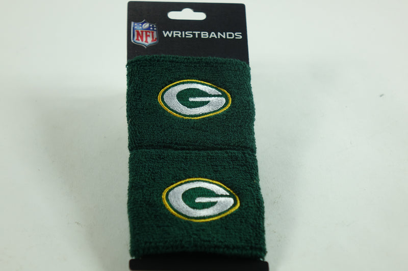 Franklin Sports NFL Green Bay Packers Embroidered Wristbands