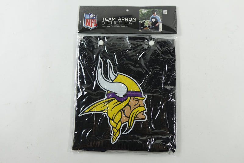 NFL Sports Team Minnesota Vikings Apron and Chef Hat One Size