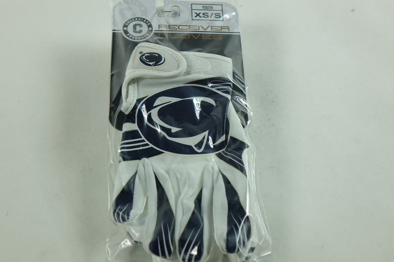 Franklin NCAA Penn State Nittany Lions Youth Football Receiver Gloves - S/XS