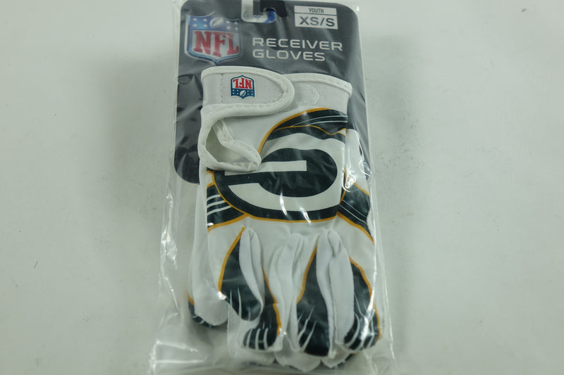 Franklin Sports Green Bay Packers Youth NFL Football Receiver Gloves - S/XS Pair