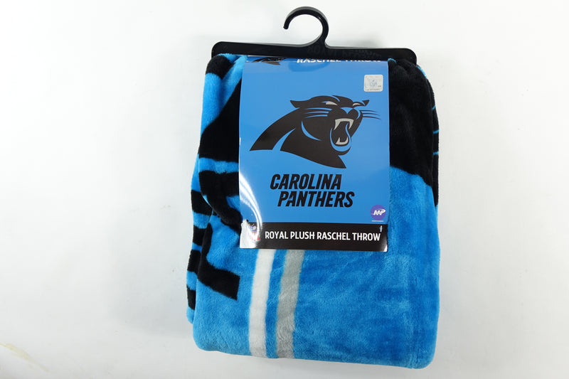 NFL Carolina Panthers 50" x 60" Raschel Restructure Design Blanket One Size