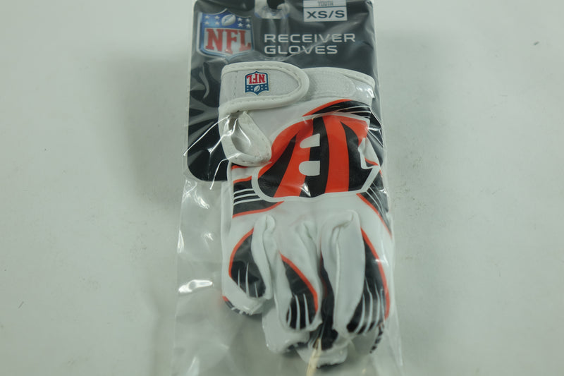 Franklin Sports Cincinnati Bengals Youth NFL Football Receiver Gloves - S/XS