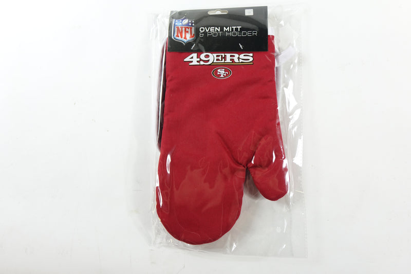 NFL San Francisco 49ers Oven Mitt and Pot Holder Set One Size