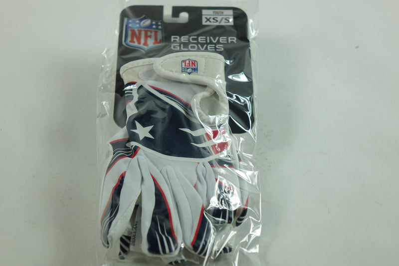 Franklin Sports New England Patriots Youth NFL Football Receiver Gloves -  S/XS