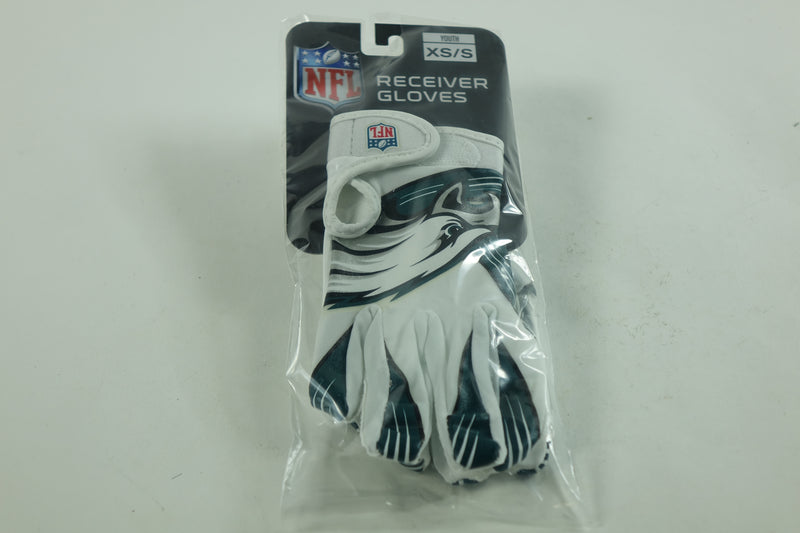 Franklin Sports Philadelphia Eagles Youth NFL Football Receiver Gloves - S/XS