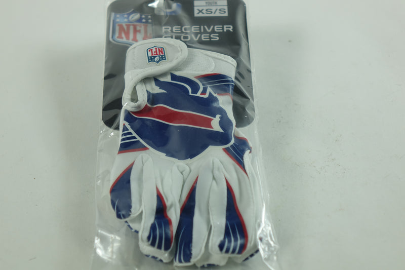 Franklin Sports Buffalo Bills Youth NFL Football Receiver Gloves -  S/XS Pair