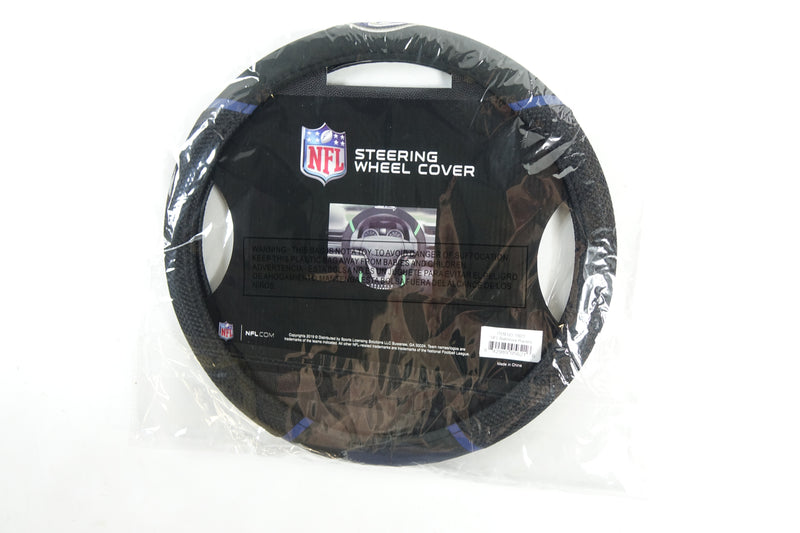 NFL 15621 Baltimore Ravens Embroidered Steering Wheel Cover