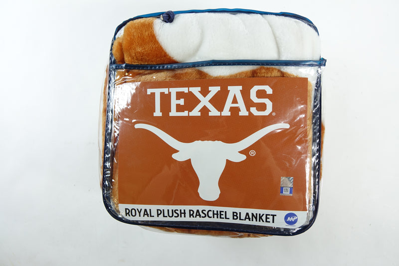 NCAA Texas Longhorns "Basic" Raschel Throw Blanket, 60" x 80" , Orange