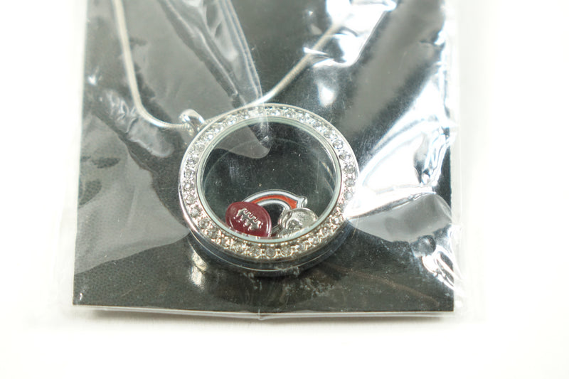 NFL Womens Chicago Bears Locket Necklace 18 inch Team Color