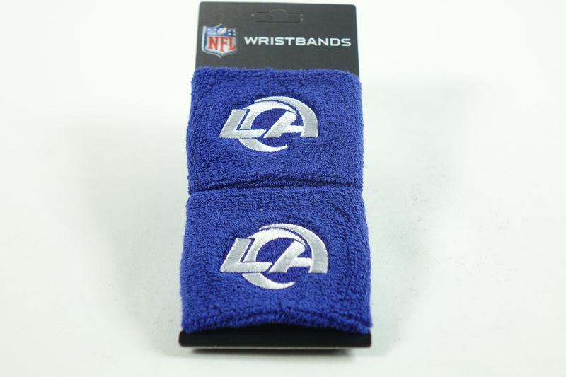 Franklin Sports NFL Los Angeles Rams  Embroidered Wrist Bands