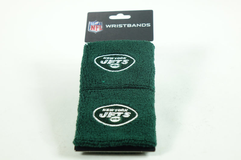 Franklin Sports NFL New York Jets Embroidered Wristbands