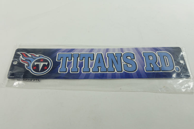 NFL Plastic 4x16 Street Sign Titans 3.75 x 16-"