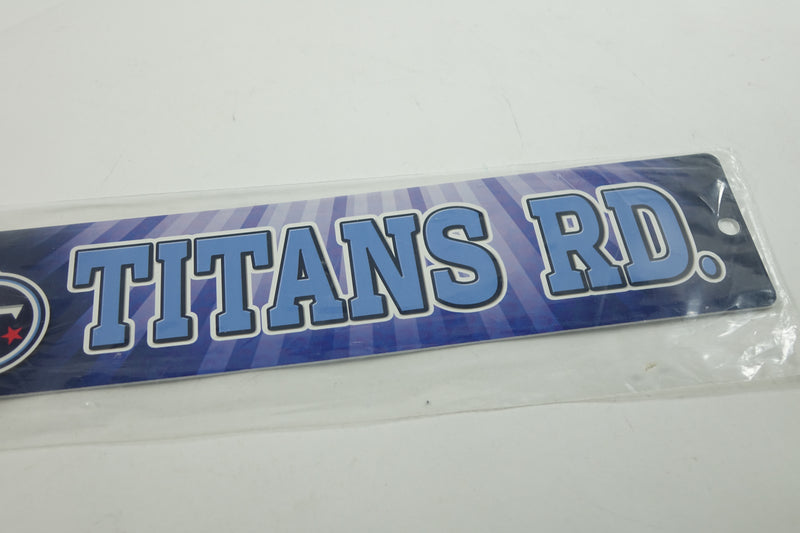 NFL Plastic 4x16 Street Sign Titans 3.75 x 16-"