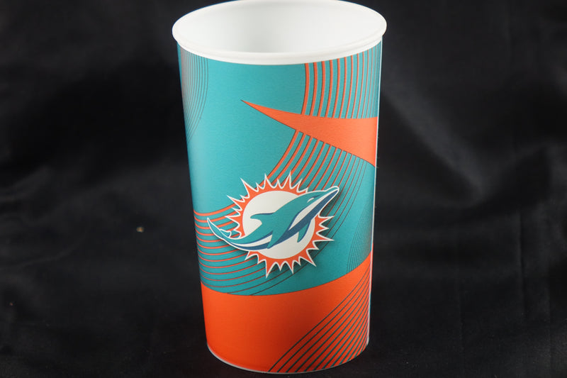 Boelter Brands NFL Miami Dolphins 22oz Plastic Pint Glass