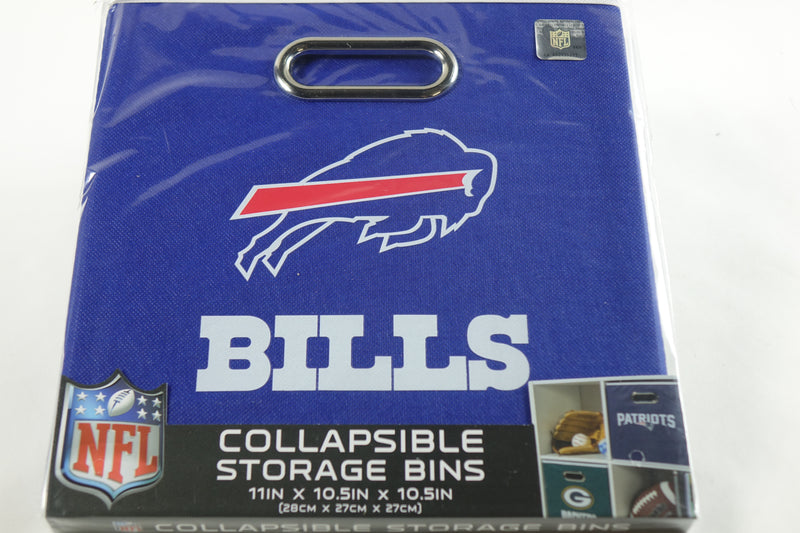 Franklin Sports NFL Buffalo Bills Collapsible Storage Bin 11"x10.5"x10.5"