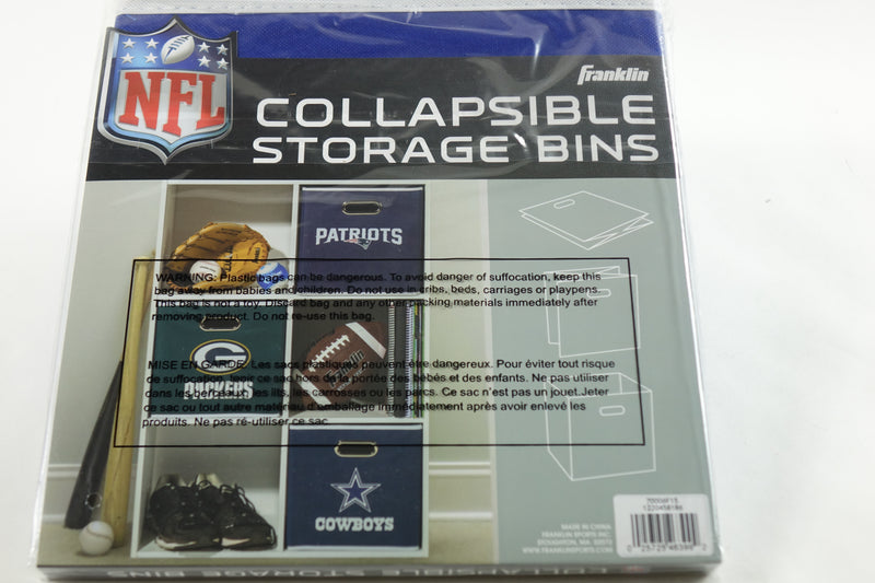 Franklin Sports NFL Buffalo Bills Collapsible Storage Bin 11"x10.5"x10.5"