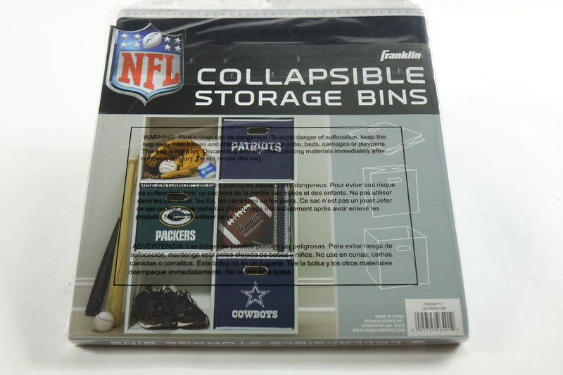 Franklin Sports NFL Baltimore Ravens Collapsible Storage Bin 11"x10.5"x10.5"