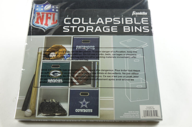 Franklin Sports NFL Las Vegas Raiders Collapsible Storage Bin 11"x10.5"x10.5"